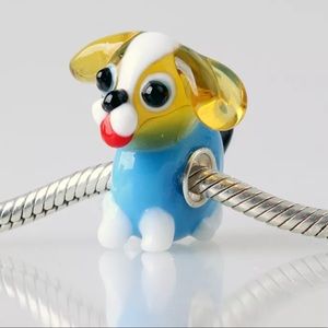 NEW•Murano Glass Puppy DIY charm